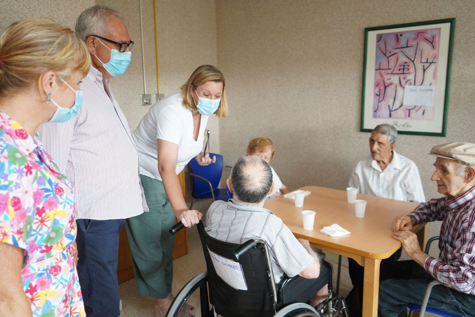 Isabel Blanco destaca la labor desarrollada por todo el dispositivo contra incendios y por los trabajadores de los centros residenciales