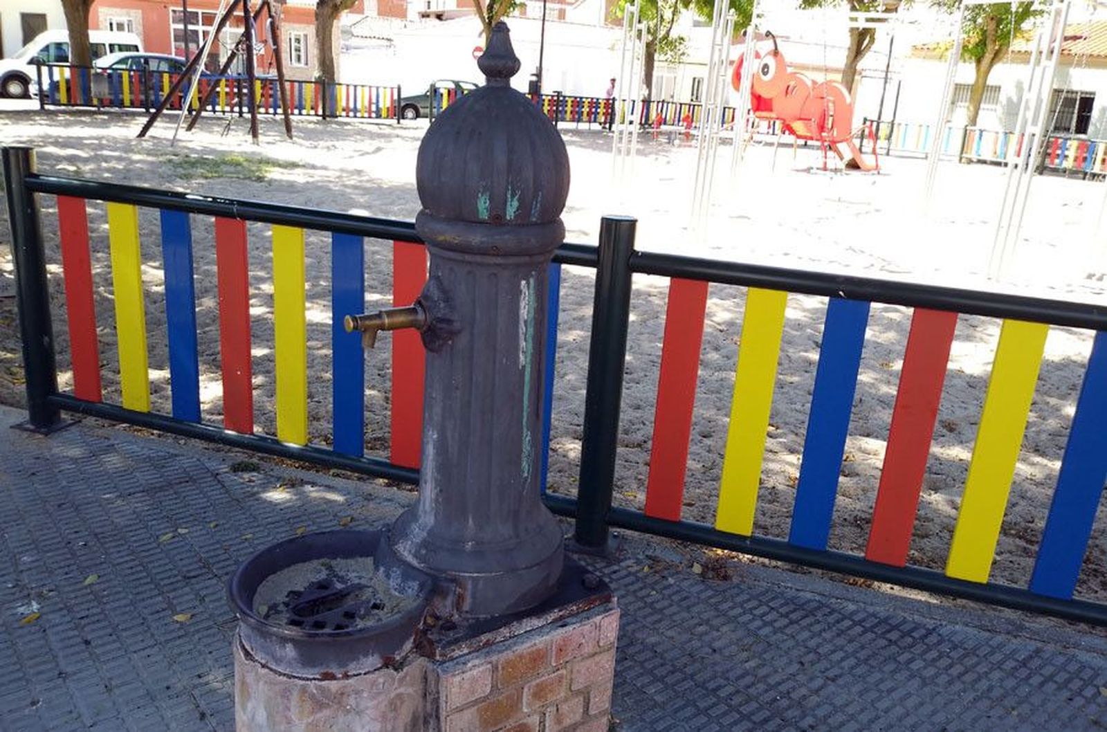 Fuente agua parque
