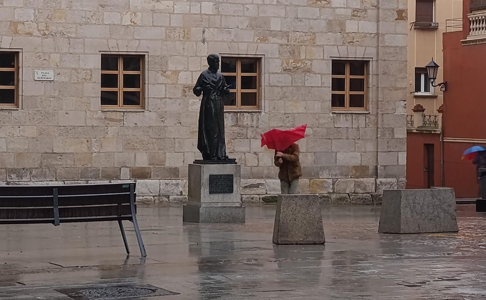Lluvia y viento en Zamora