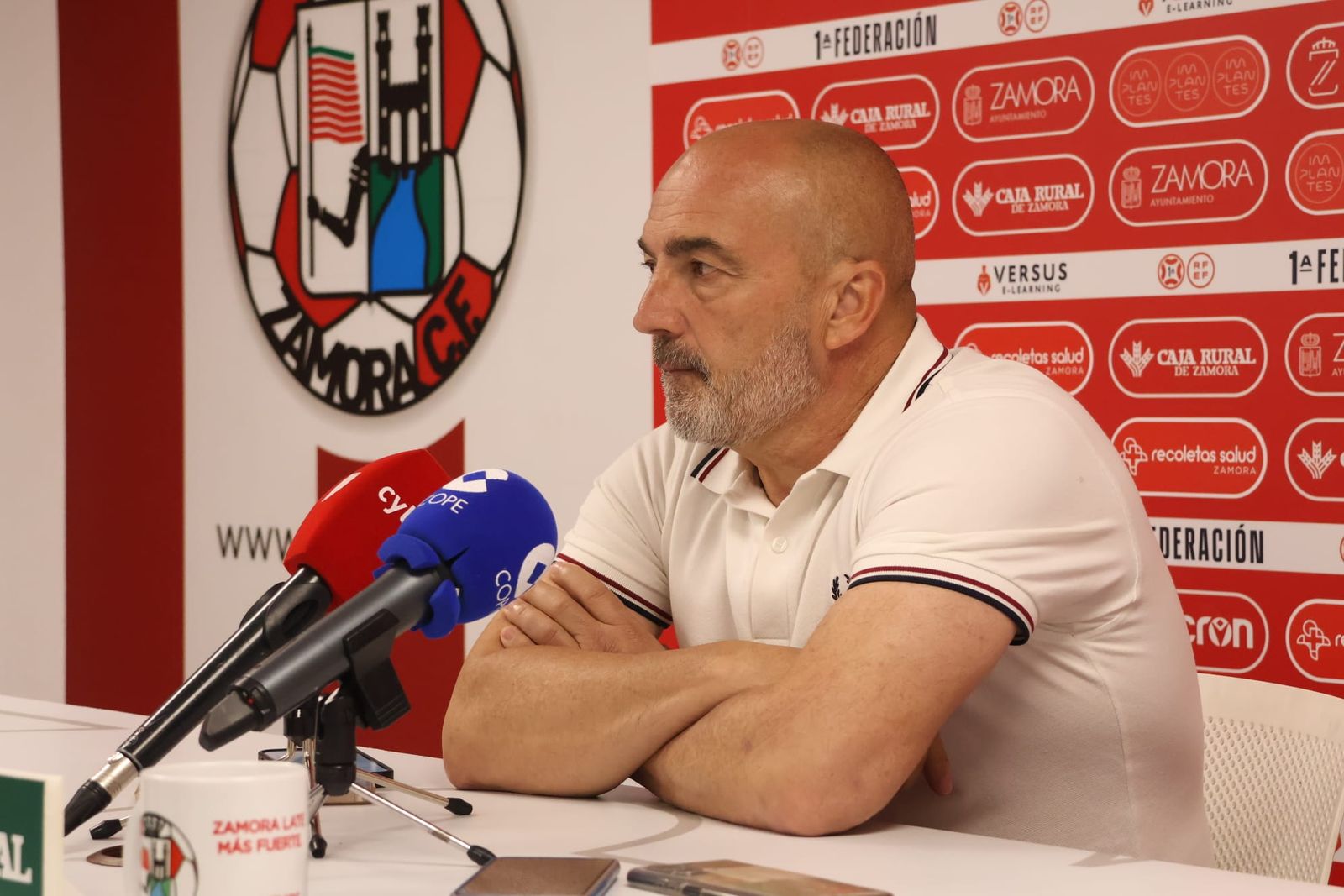 Juan Sabas, en rueda de prensa este domingo