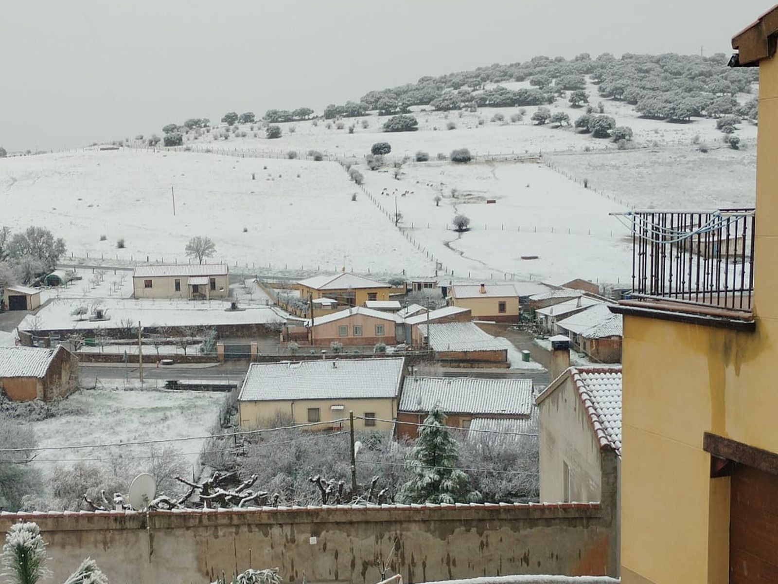 Nieve en la provincia de Salamanca este lunes 9 de marzo