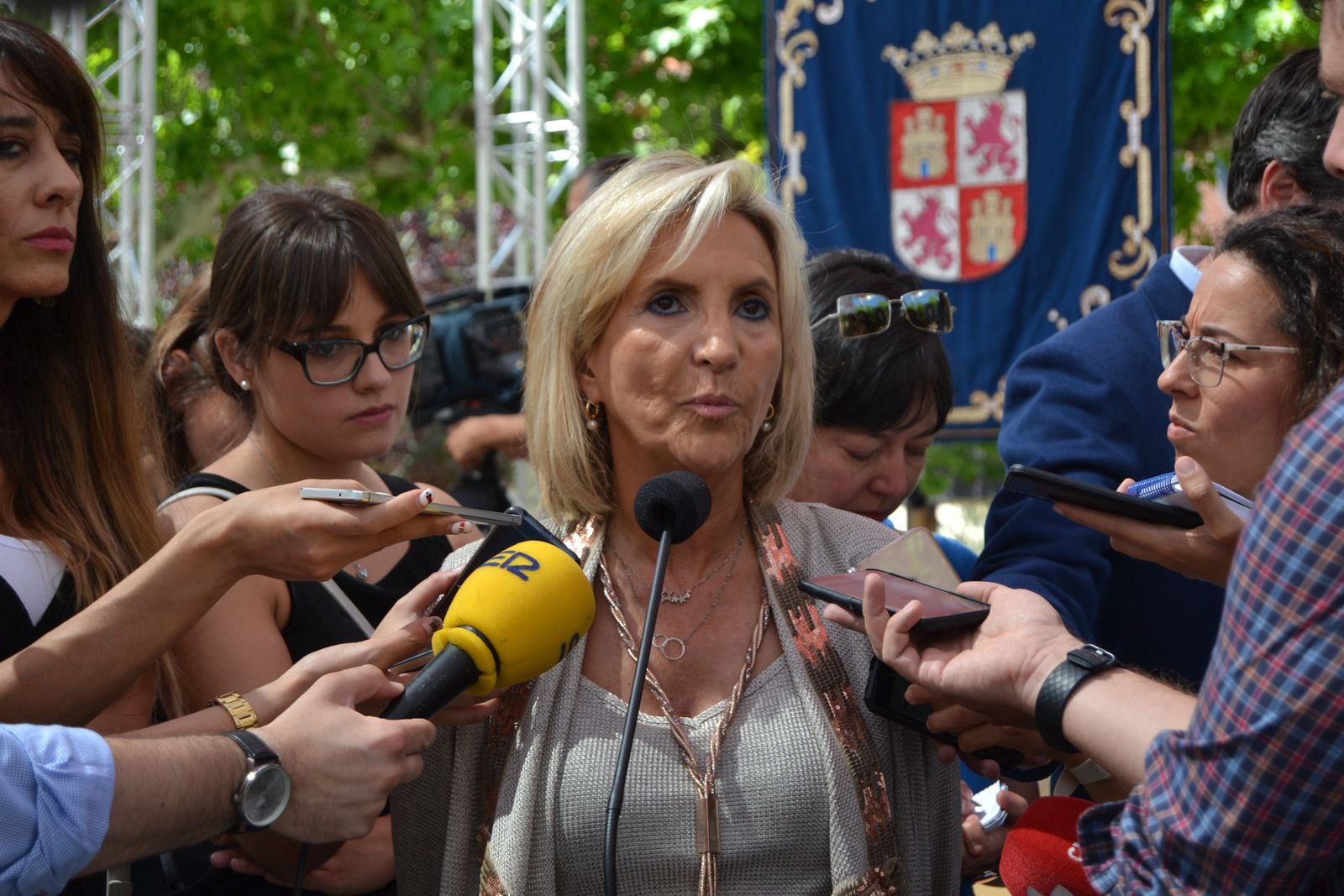 La consejera de Sanidad, Verónica Casado, tras tomar posesión de su cargo.