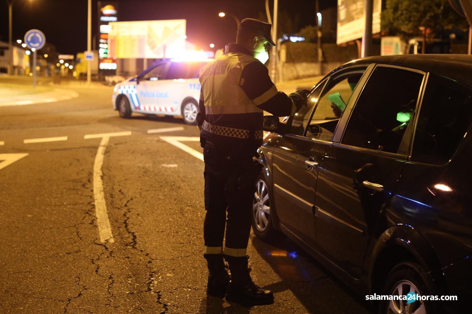 Control de alcoholemia de la Policía Local. Archivo.