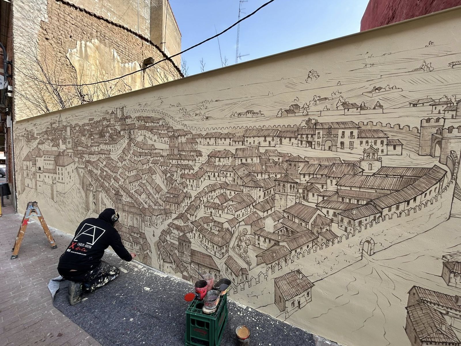 Imagen del nuevo mural de Carlos Adeva