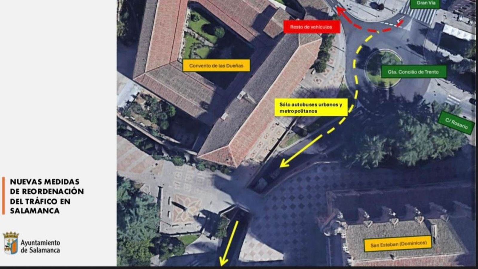 El Ayuntamiento llevará a cabo una reordenación del tráfico en varias calles de Salamanca