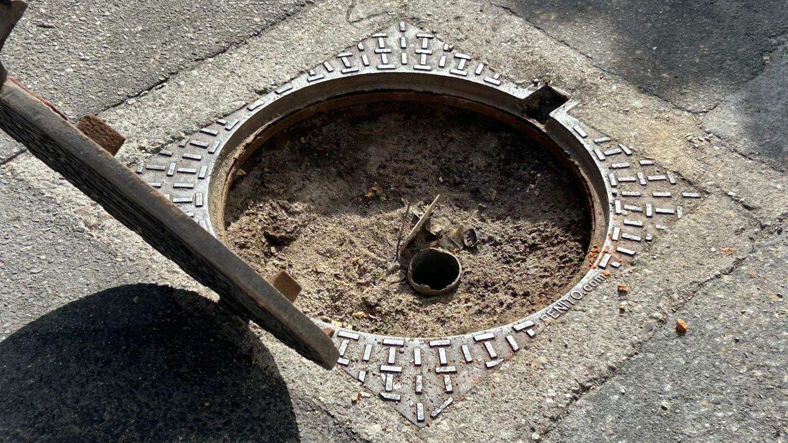 Lugar afectado por el escape de gas en Alba de Tormes