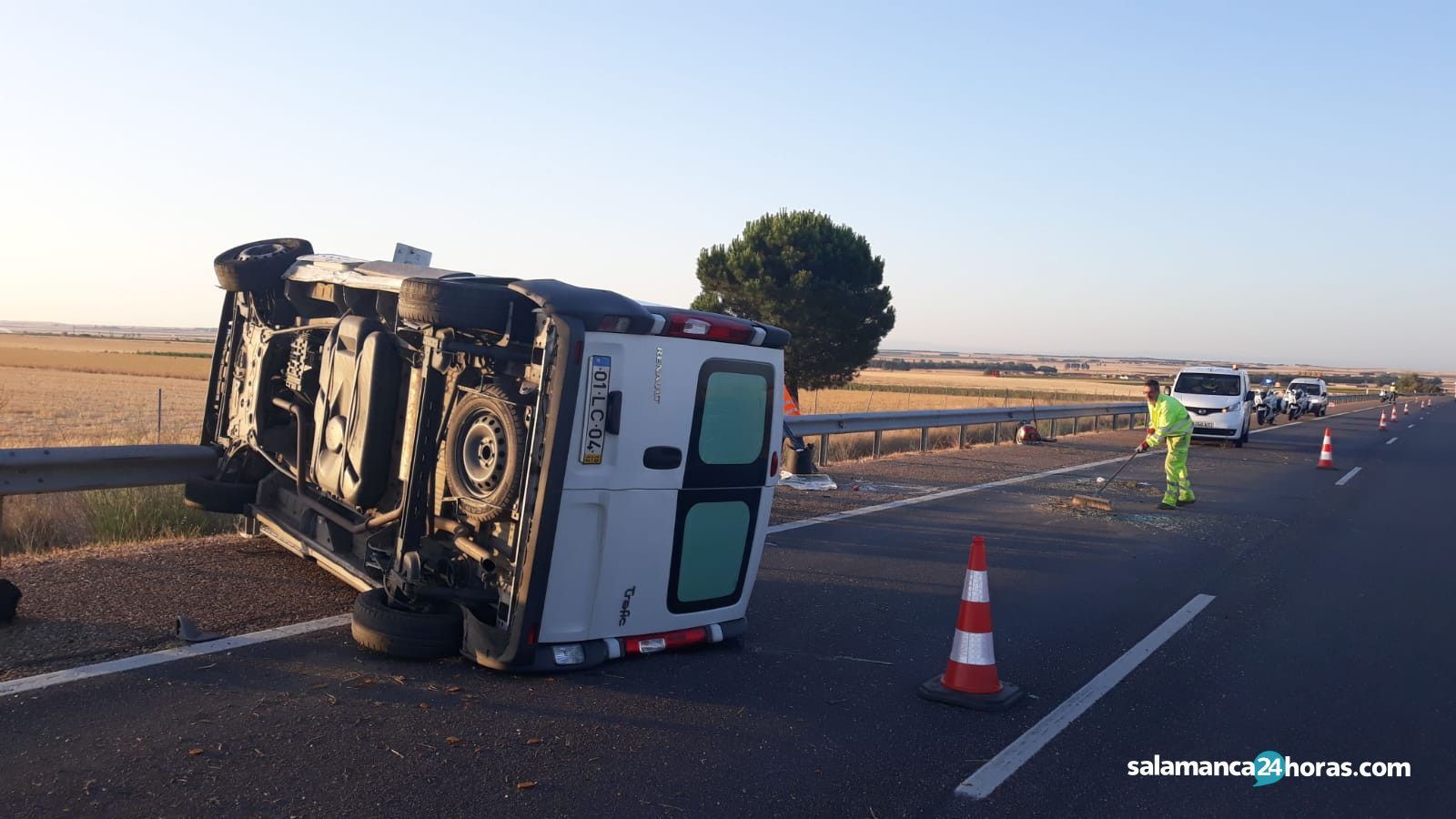 Accidente furgoneta Pajares A 62 2