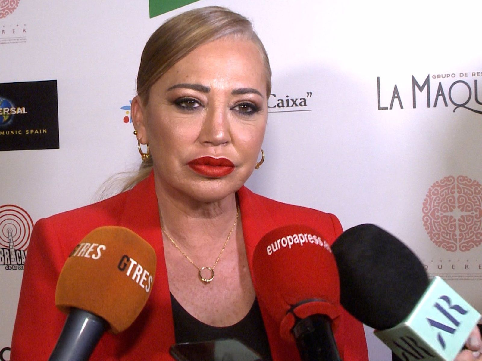 Belén Esteban, radiante en la cena solidaria de la Fundación Querer. EP