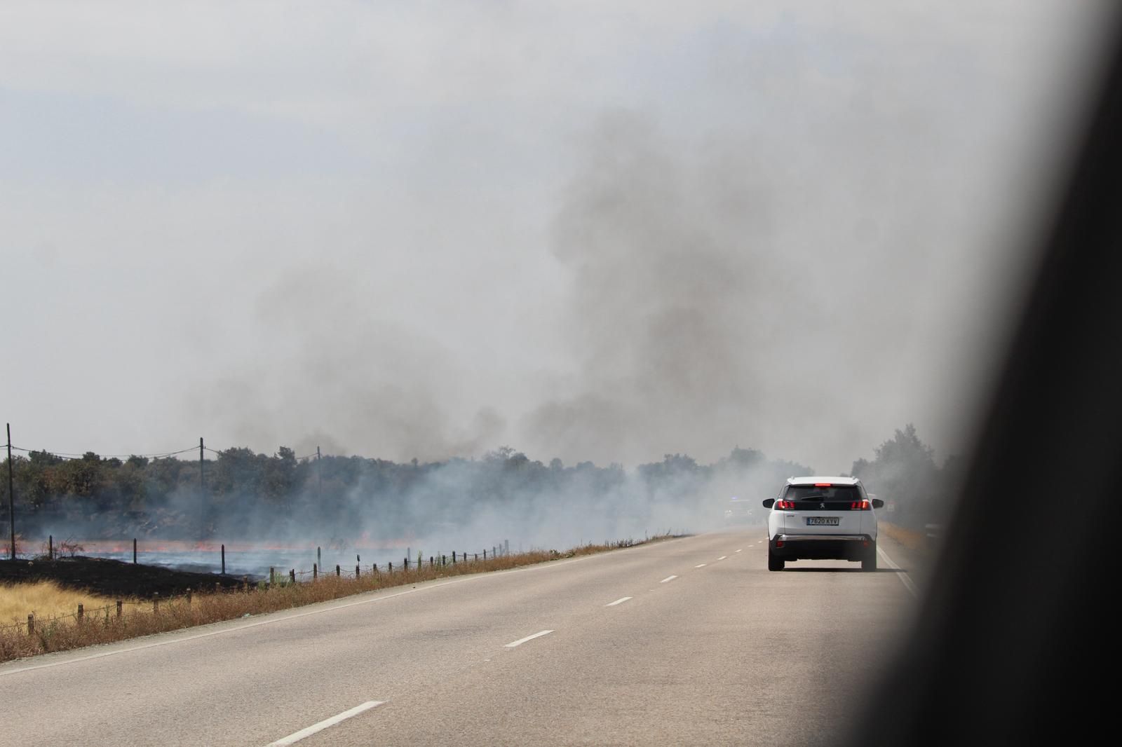 Así han quedado las zonas quemadas durante el incendio de Cipérez