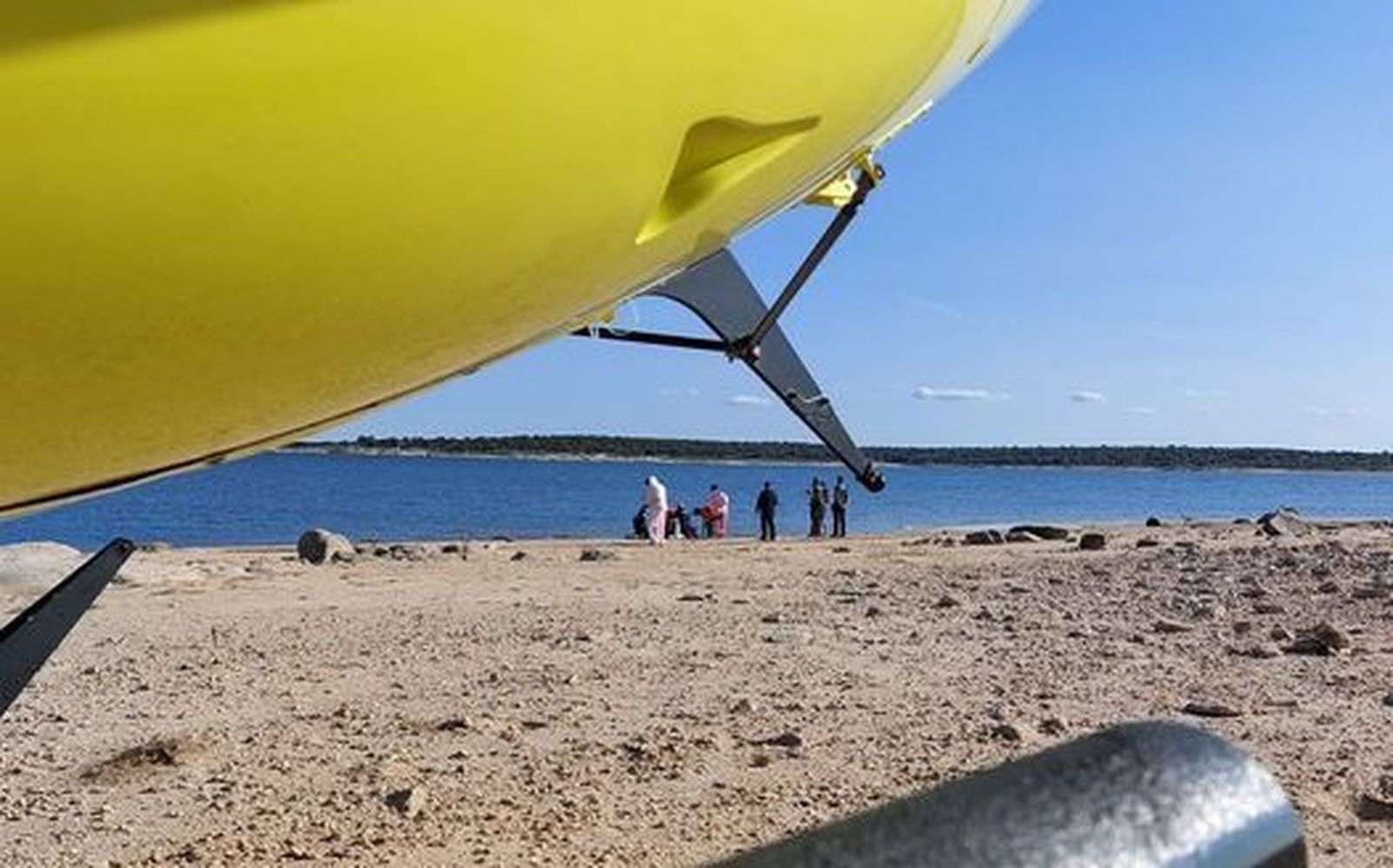 Personal sanitario en el lugar del suceso | Foto Helicóptero Medicalizado Salamanca