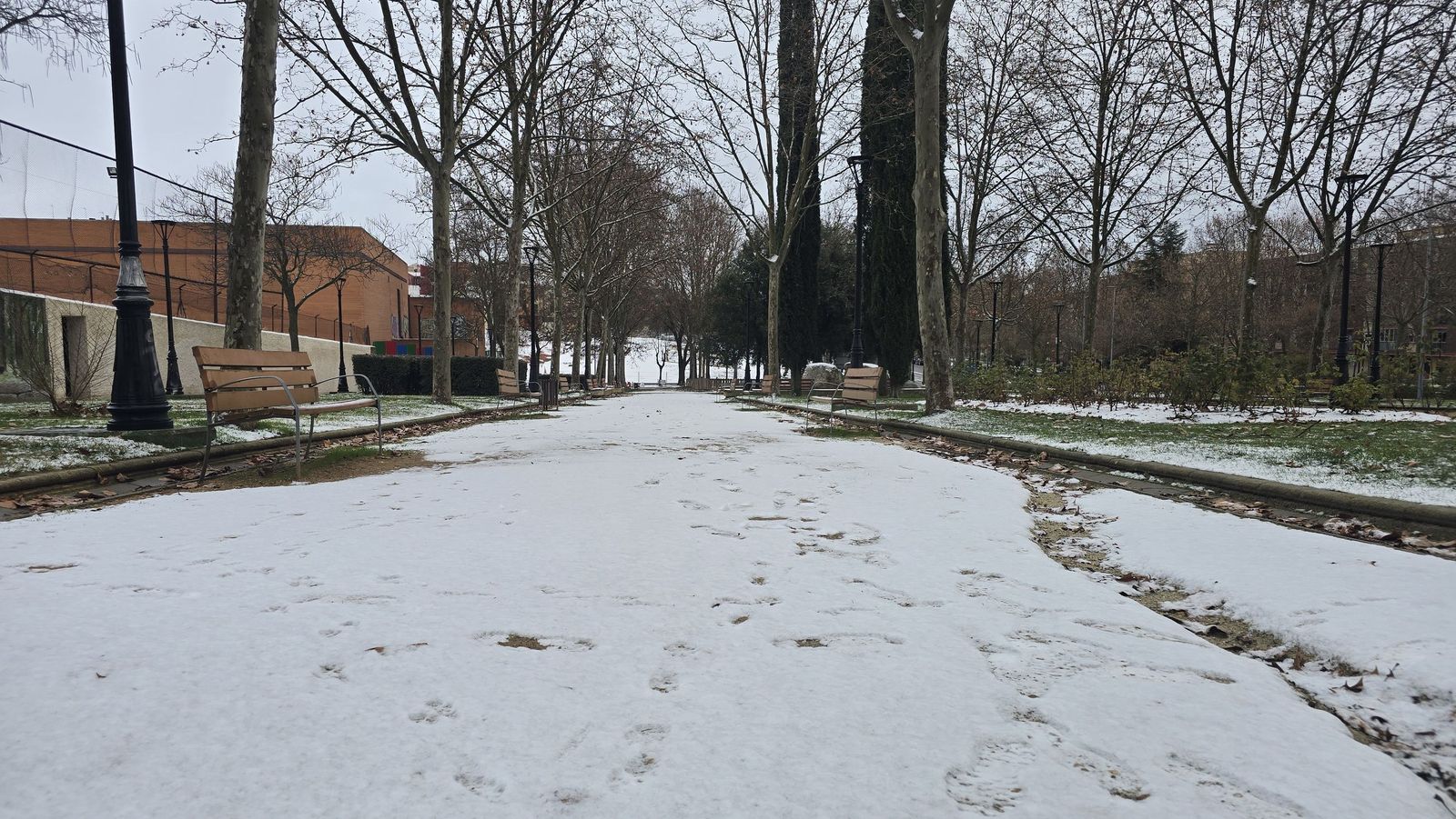 Nieve en Salamanca capital