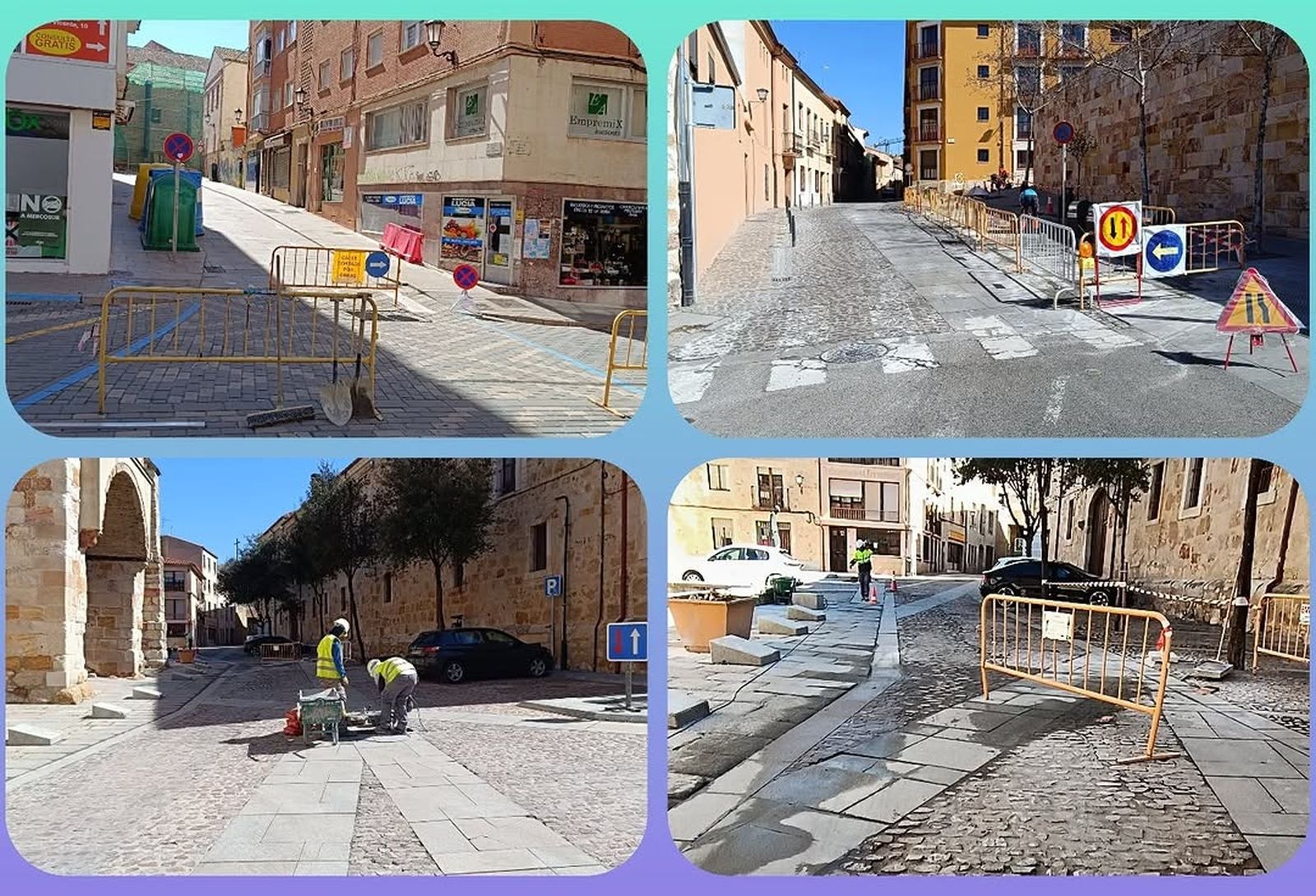 Obras en todas las vías alternativas al Arco de Doña Urraca