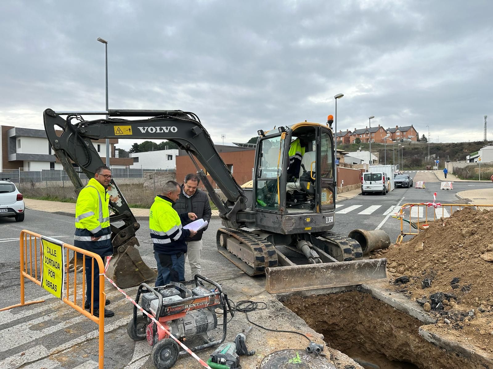 Comienza la obra para la prevención de inundaciones en la zona sur del casco urbano y paseo de Fonseca (Villamayor)