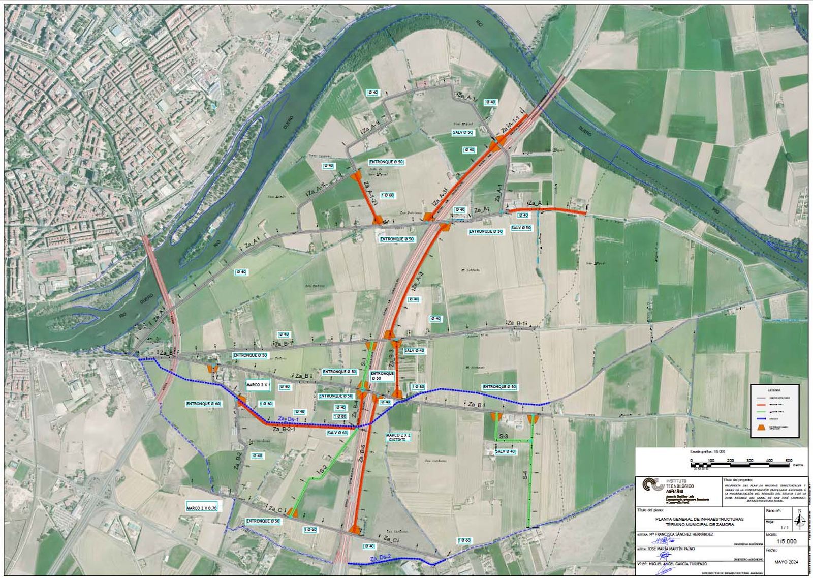 Plano de los caminos