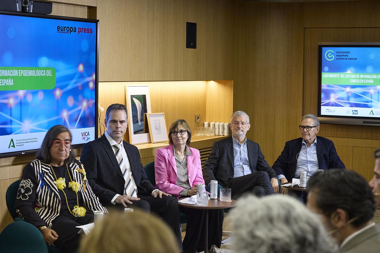 El presidente de la AECC, Ramón Reyes, durante el encuentro informativo 'Lanzamiento del Sistema de Información Epidemiológica del Cáncer en España' organizado por la Asociación Española Contra el Cáncer (AECC)