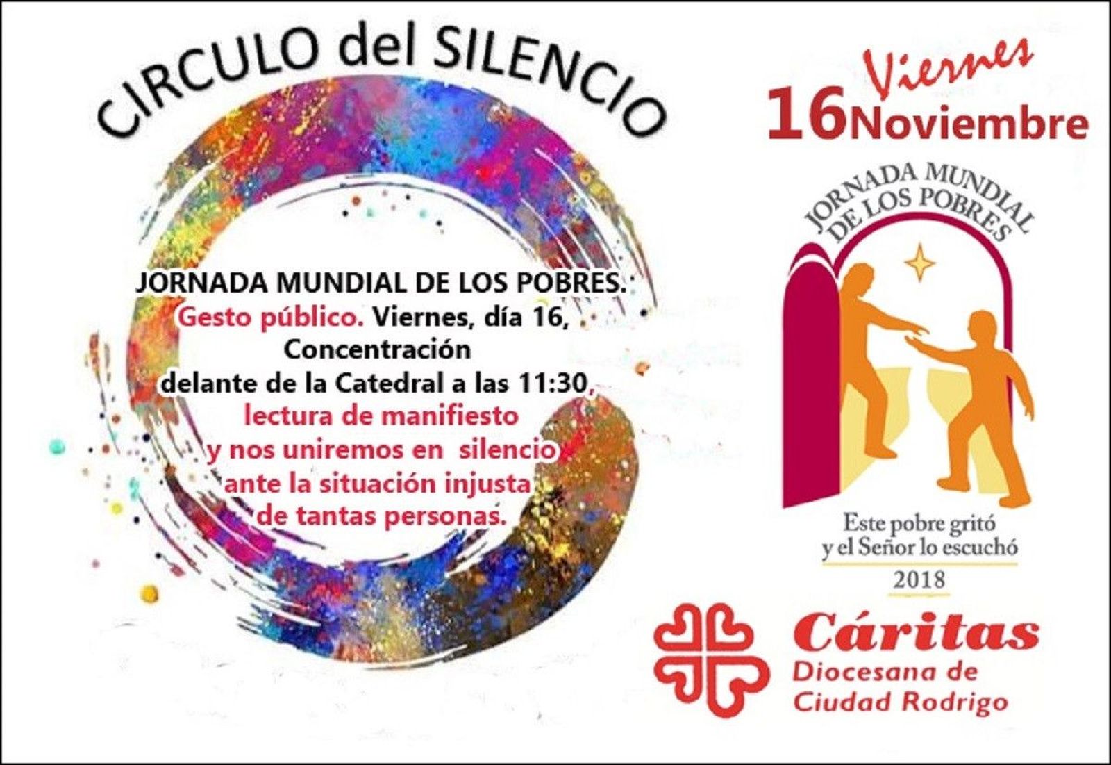 CIRCULO DEL SILENCIO CARTEL CIUDAD RODRIGO