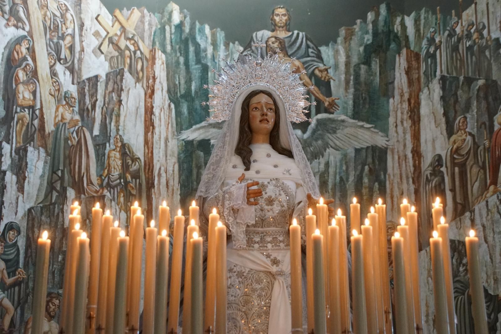 María Nuestra Madre y el Cristo del Amor y de la Paz en la procesión de la Semana Santa 2026 en Salamanca