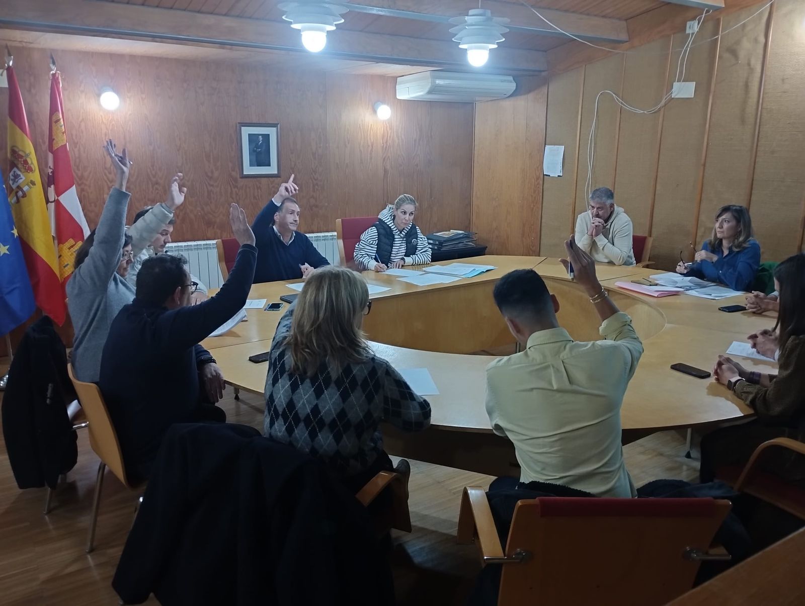 Pleno que se celebrado este lunes por la tarde en Aldeatejada