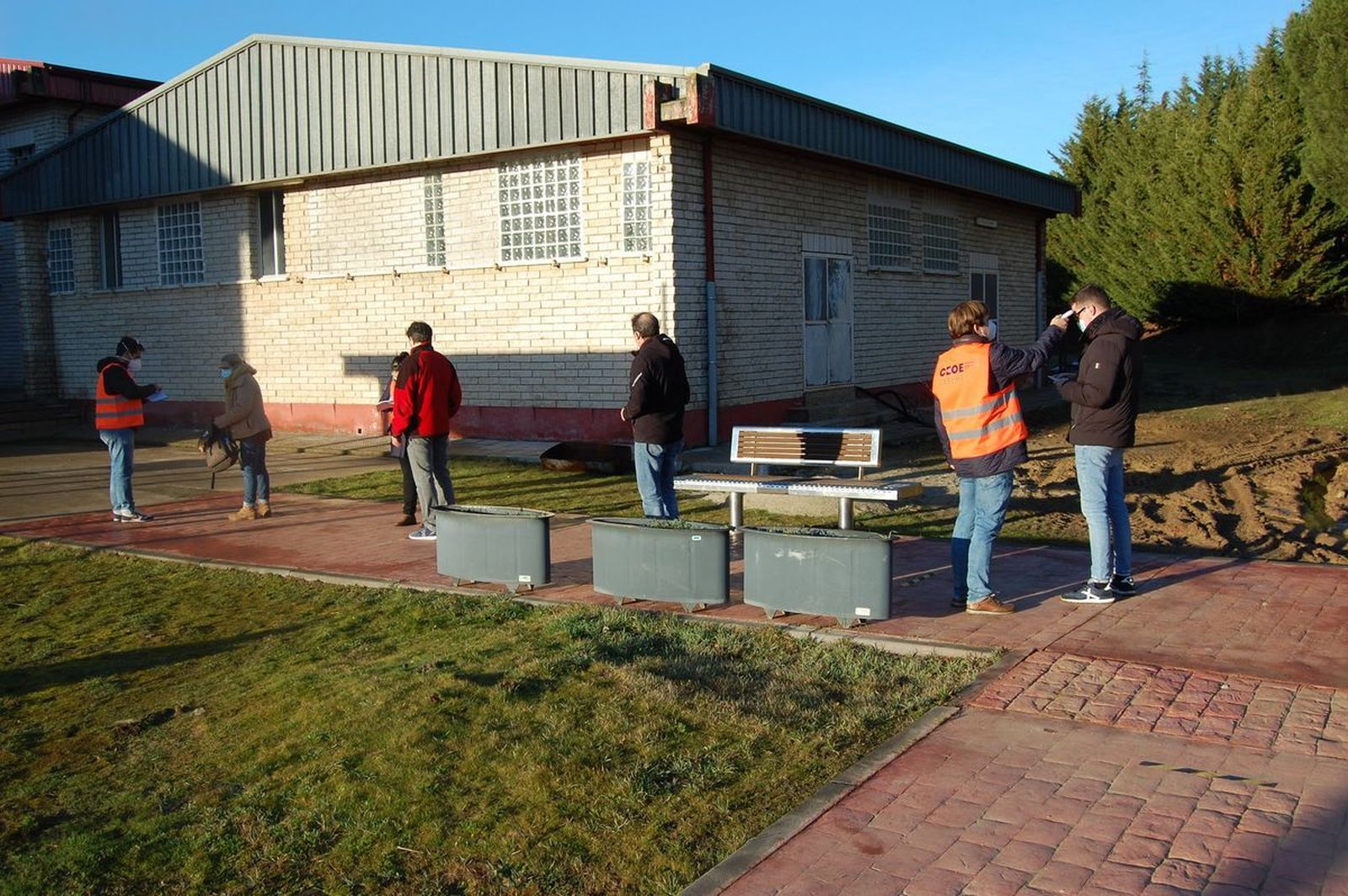 Cribado a trabajadores en Guijuelo