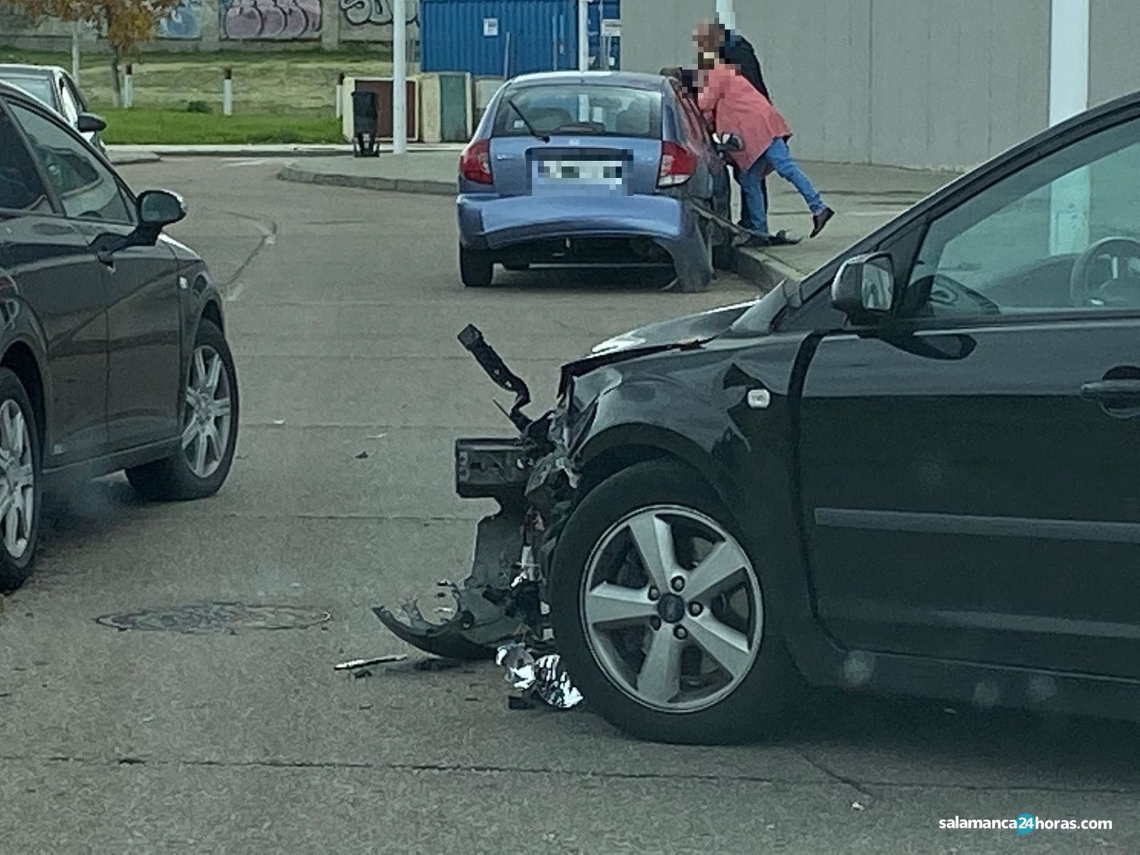 Accidente en el Centro Comercial Capuchinos (1)