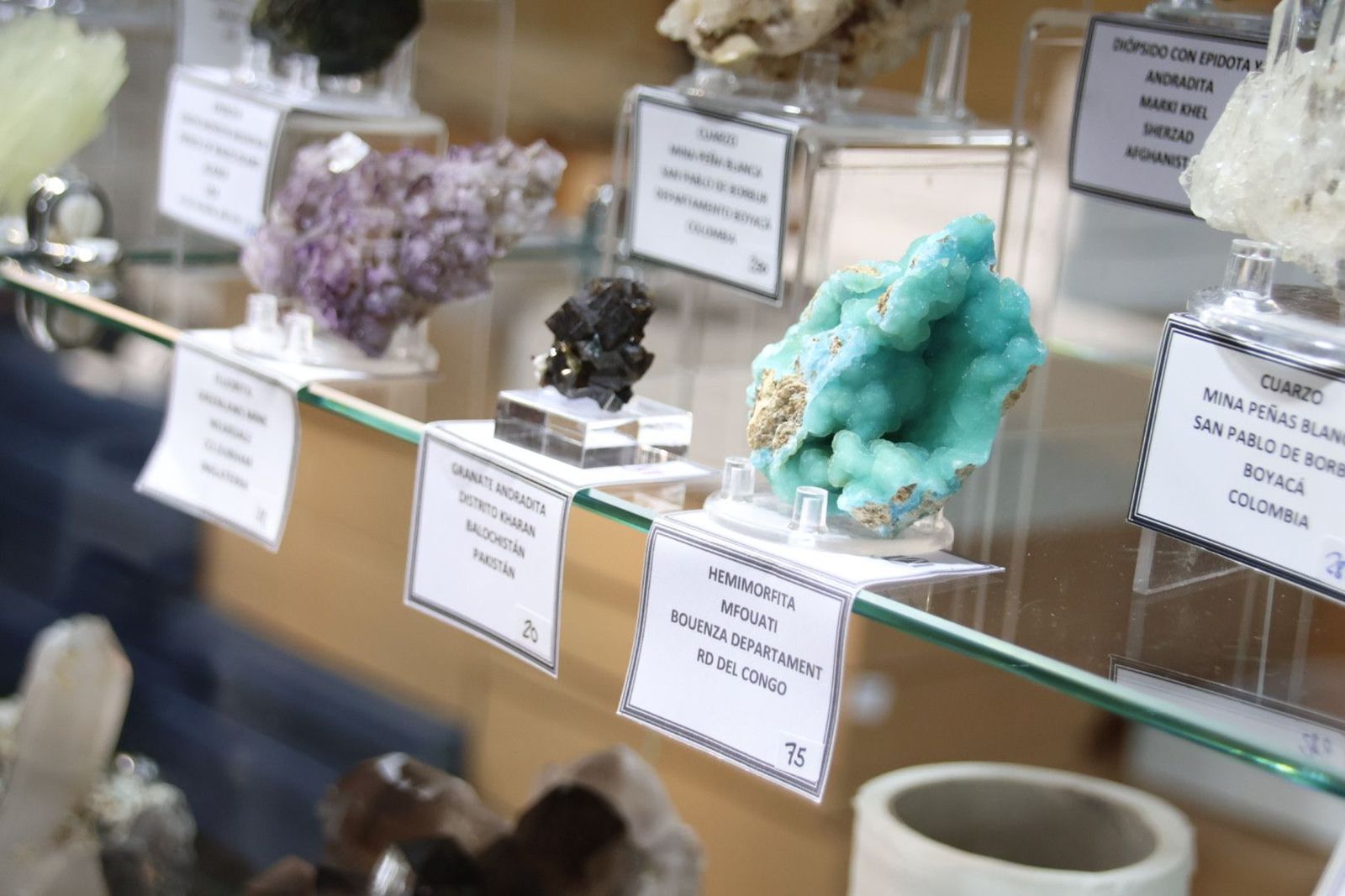 Inauguración de la feria de minerales