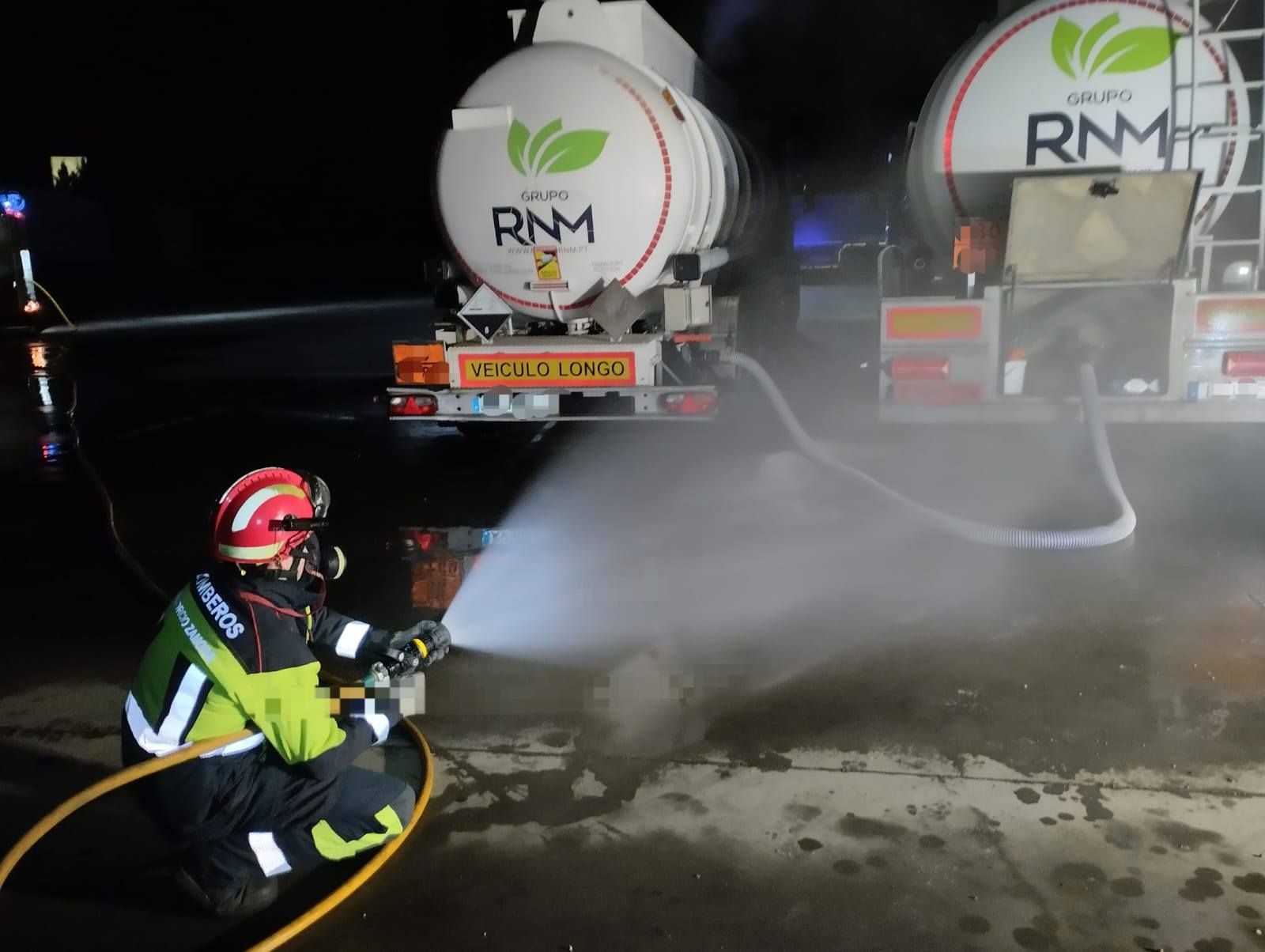 Fuga de mercancías peligrosas en la A-6