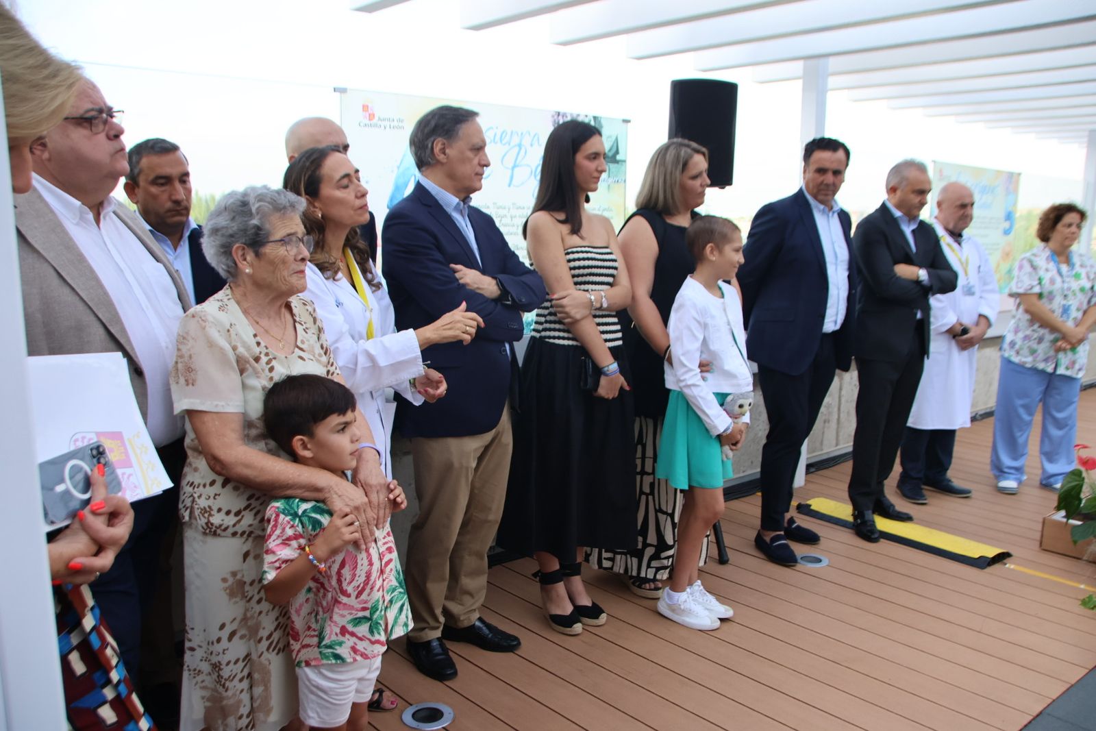 Presentación de la terraza “El Jardín de María”, Hospital Universitario de Salamanca