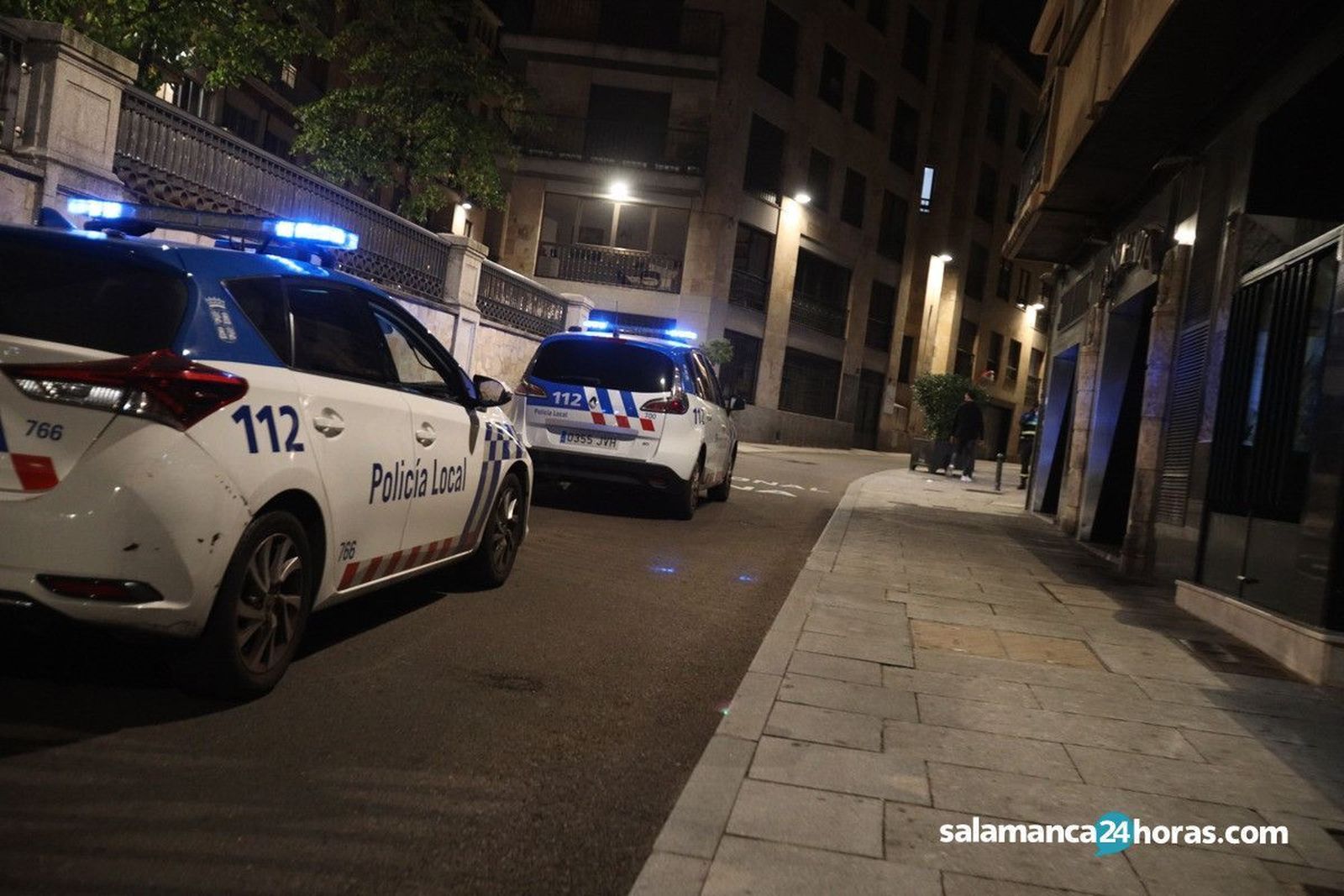 Policía Local en la calle Bermejeros | Foto: S24H Policía Local en la calle Bermejeros | Foto: S24H