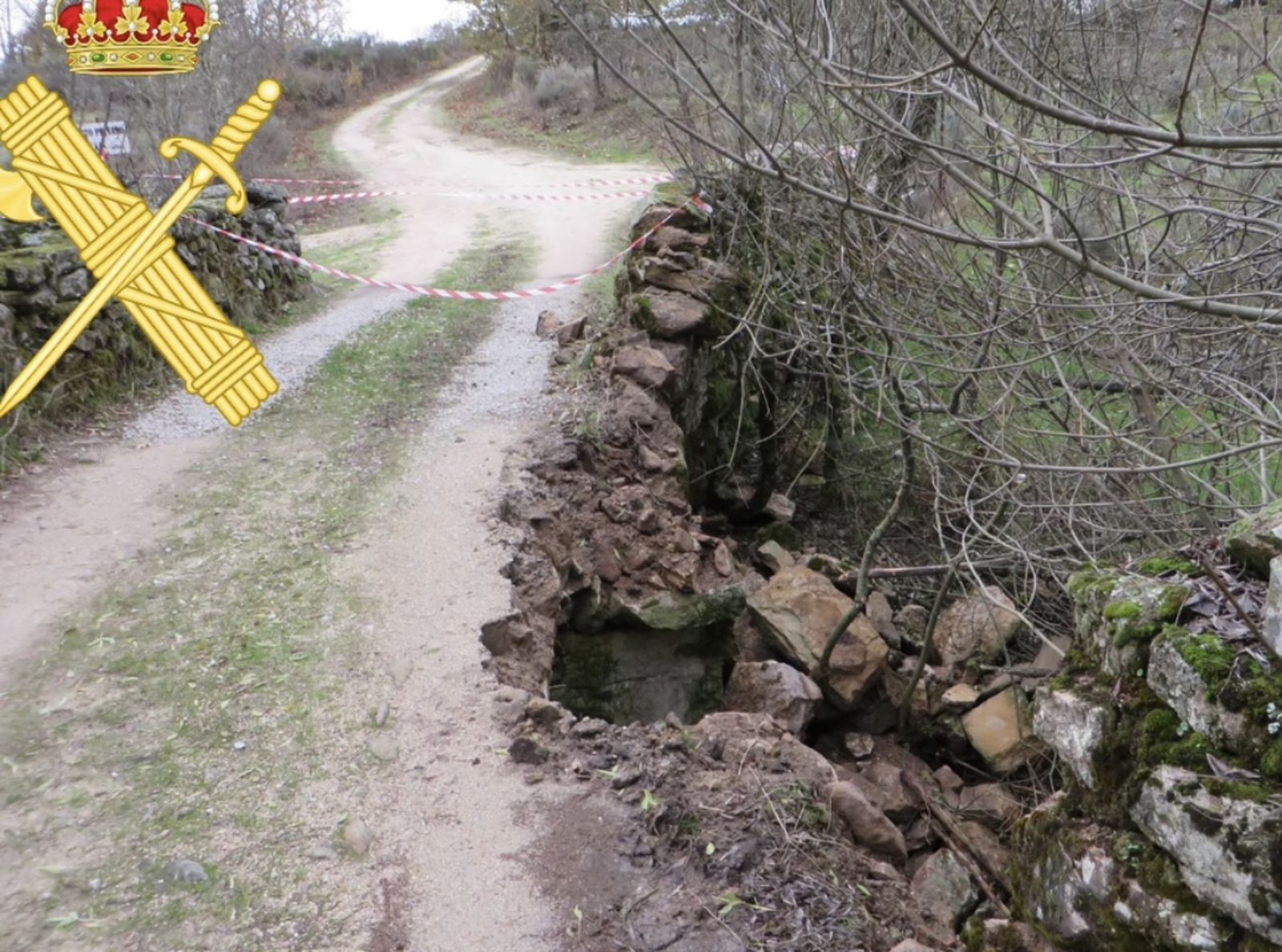 Daños en el puente El Ran