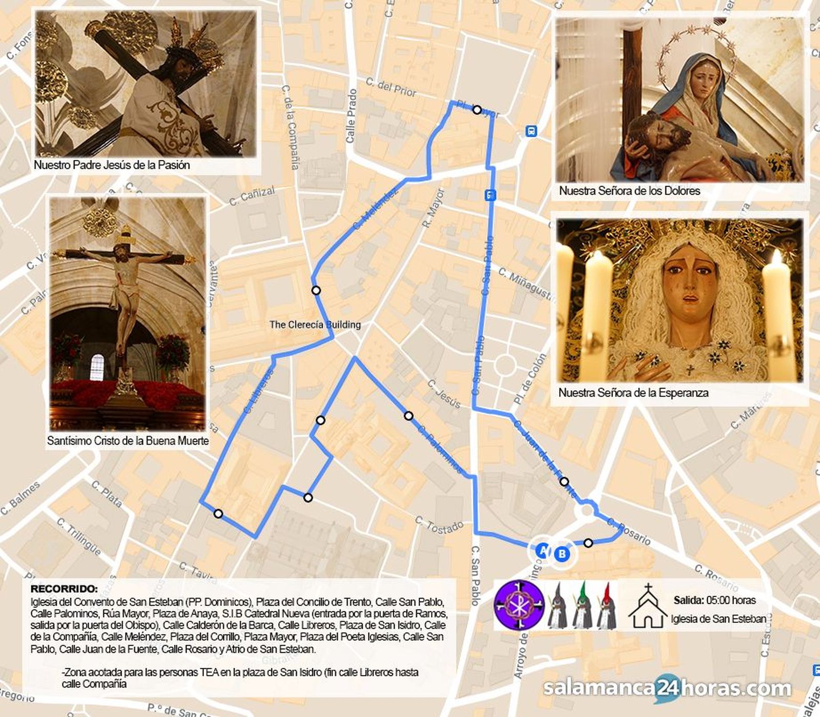 Recorrido de la Hermandad Dominicana