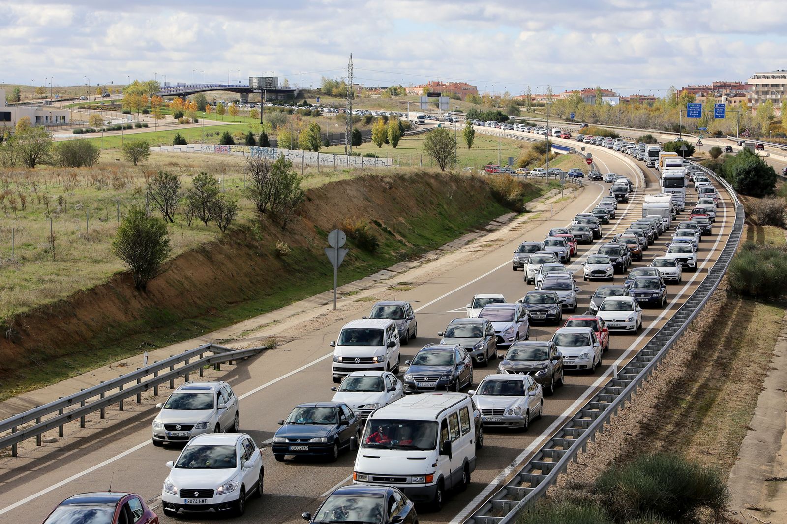 Autovía A 62 a su paso por Valladolid. | FOTO: ICAL