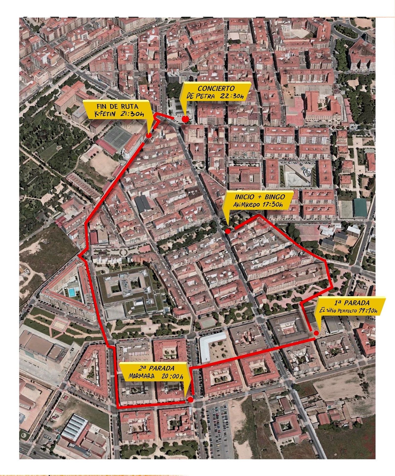 Diferentes puntos de las Fiestas de la Prosperidad