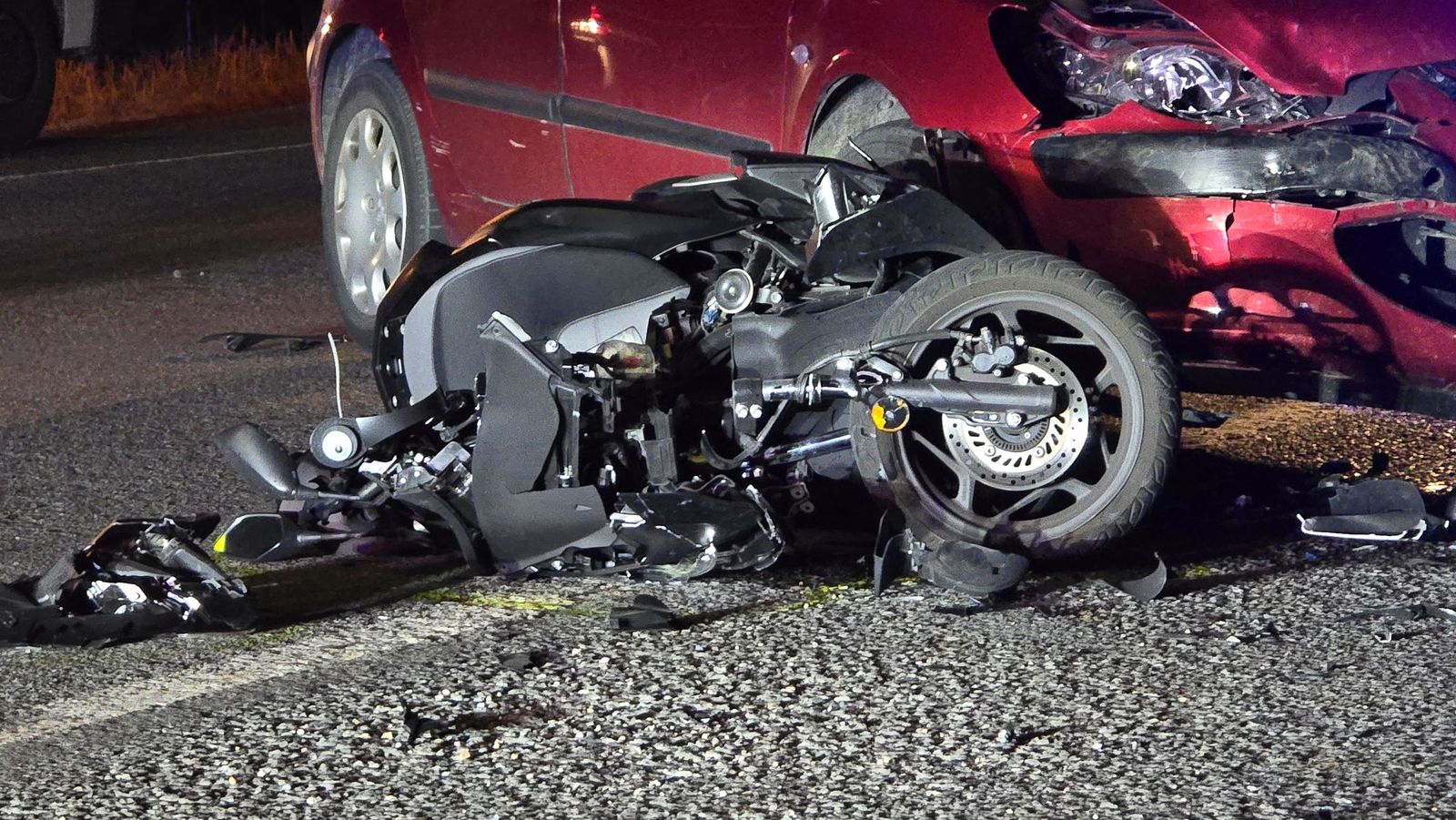 Accidente en la carretera de Pelabravo a Calvarrasa de Abajo