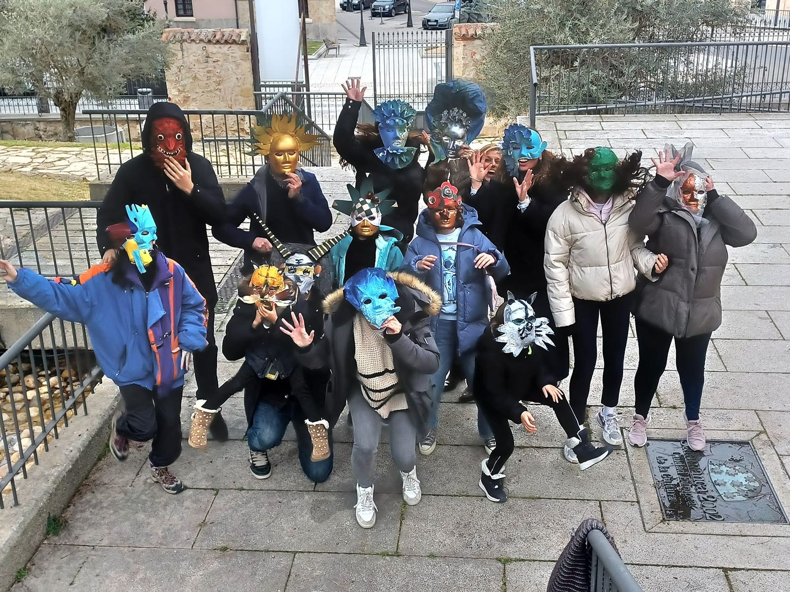 Taller de mascaras de la Fundación Venancio Blanco y la Diputación. Foto FVB