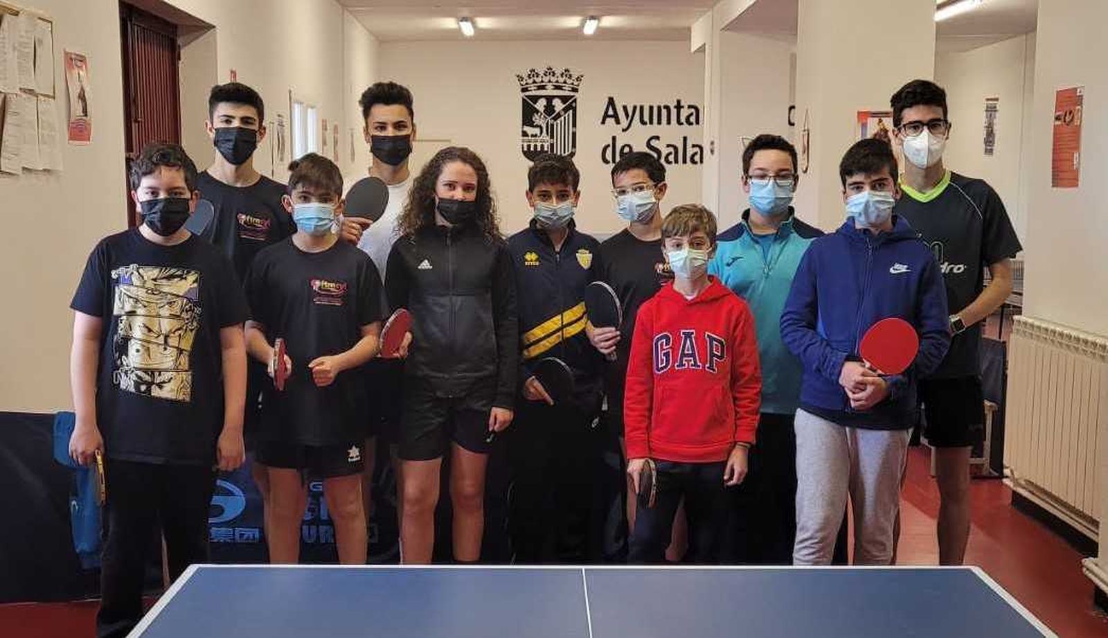 Imagen de los palistas.