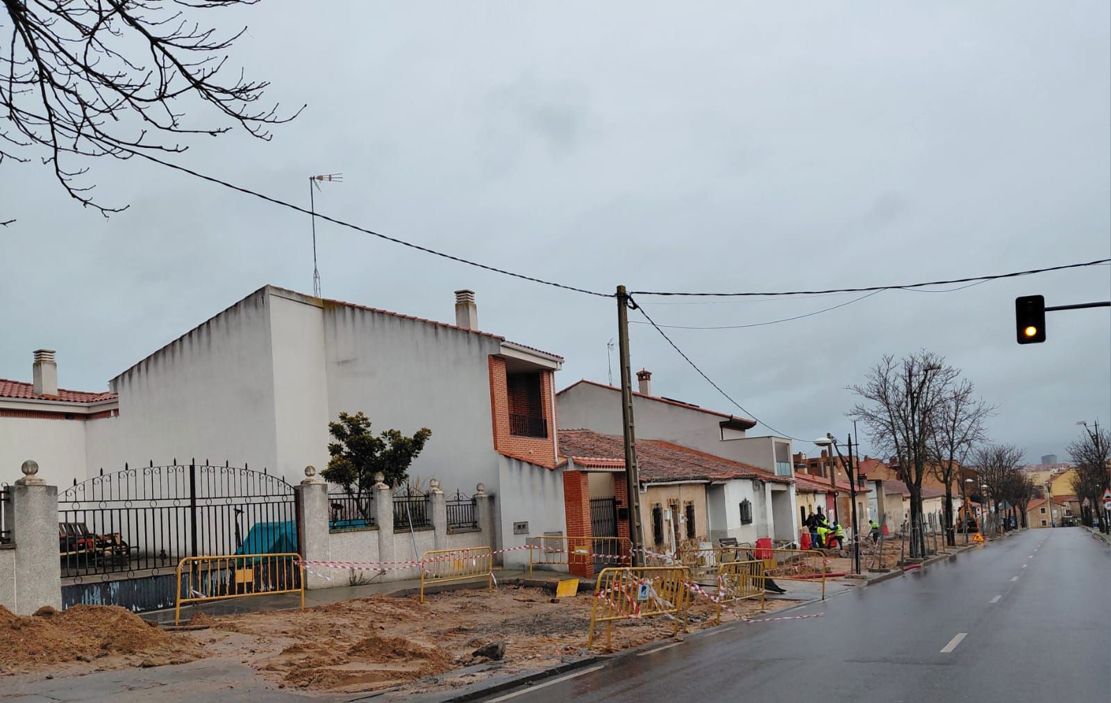 Obras en la calle Fermoselle