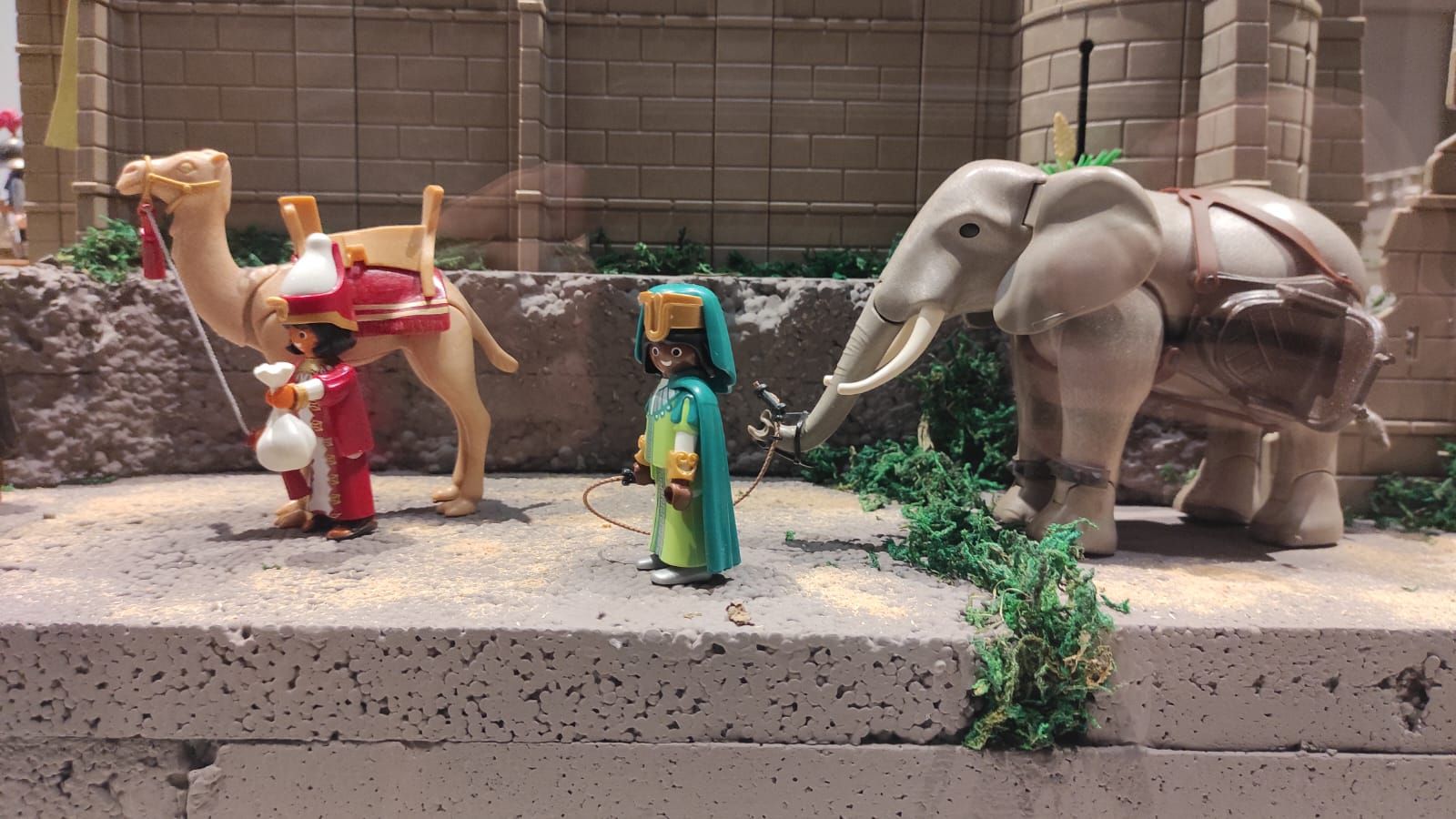 Recreación de un Belén de Playmobil. Archivo