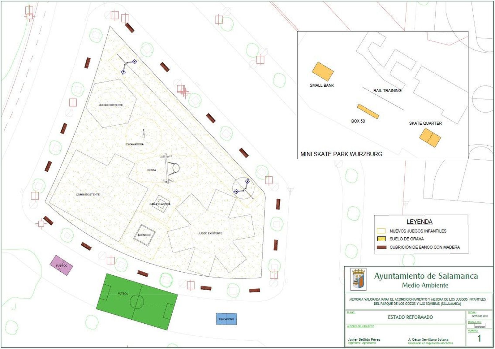 Plano proyecto Parque de los Gozos y Sombras
