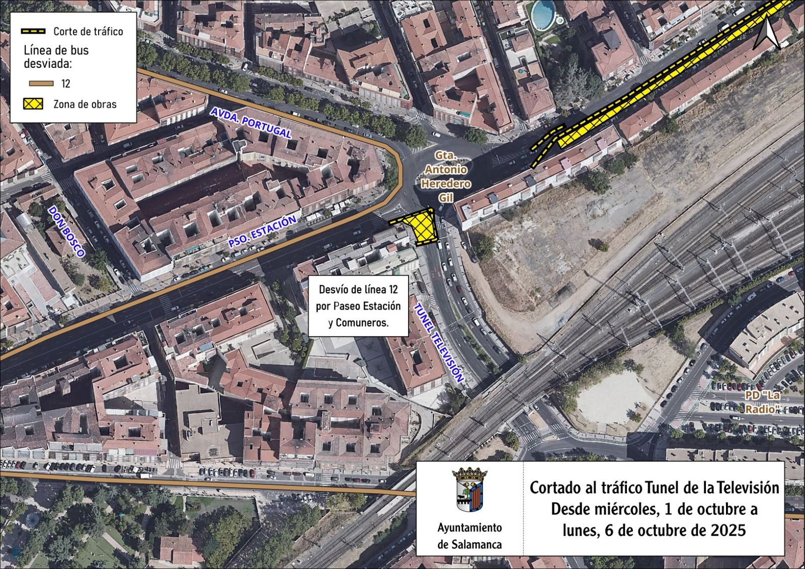 Corte de trafico Tunel de la Television