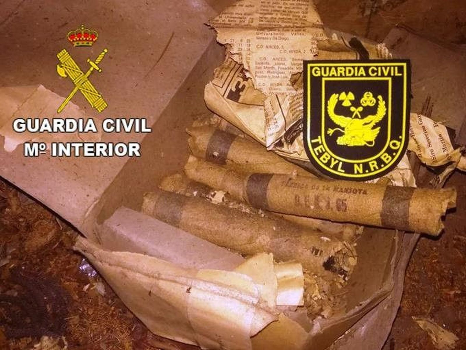 Encuentran en Fresnadillo de Sayago veinte cartuchos de dinamita del siglo pasado