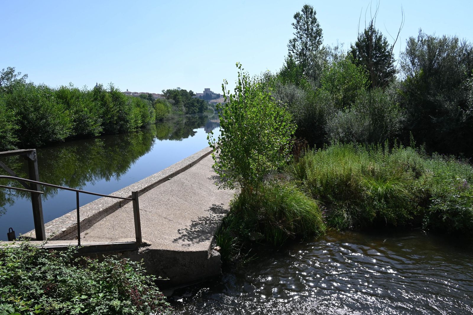 Río Águeda a su paso por La Moretona en Ciudad Rodrigo