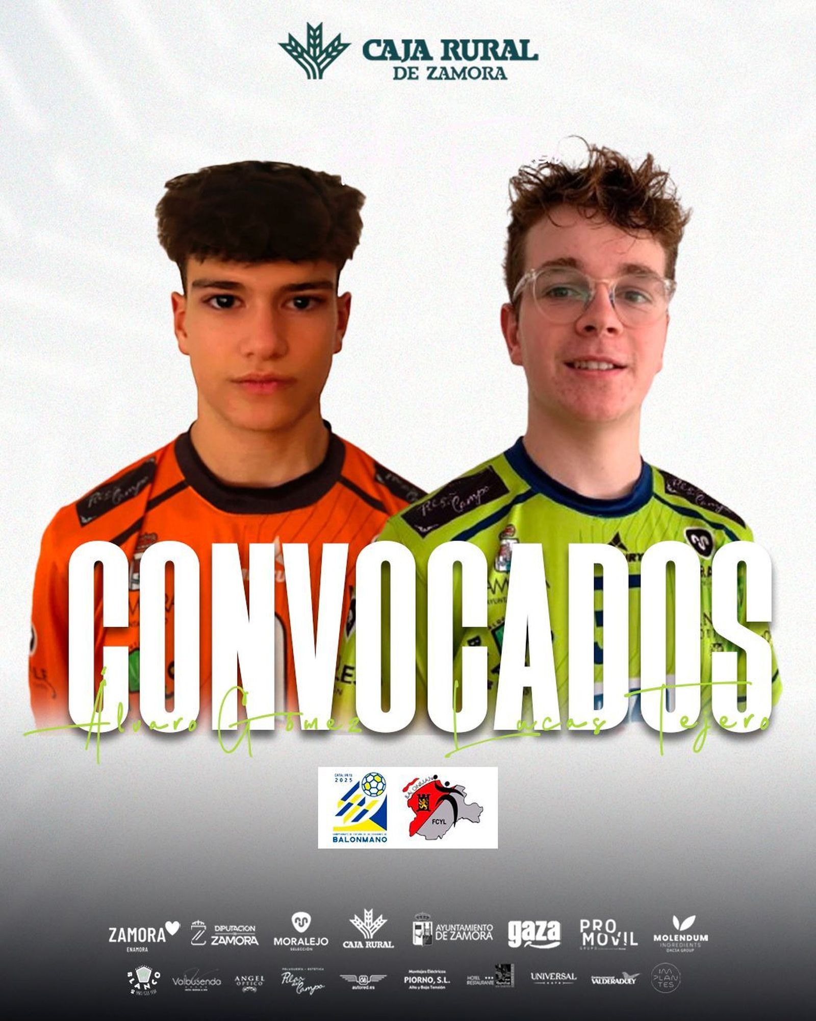 Álvaro Gómez y Lucas Tejero, convocados con la Selección de Castilla y León Infantil