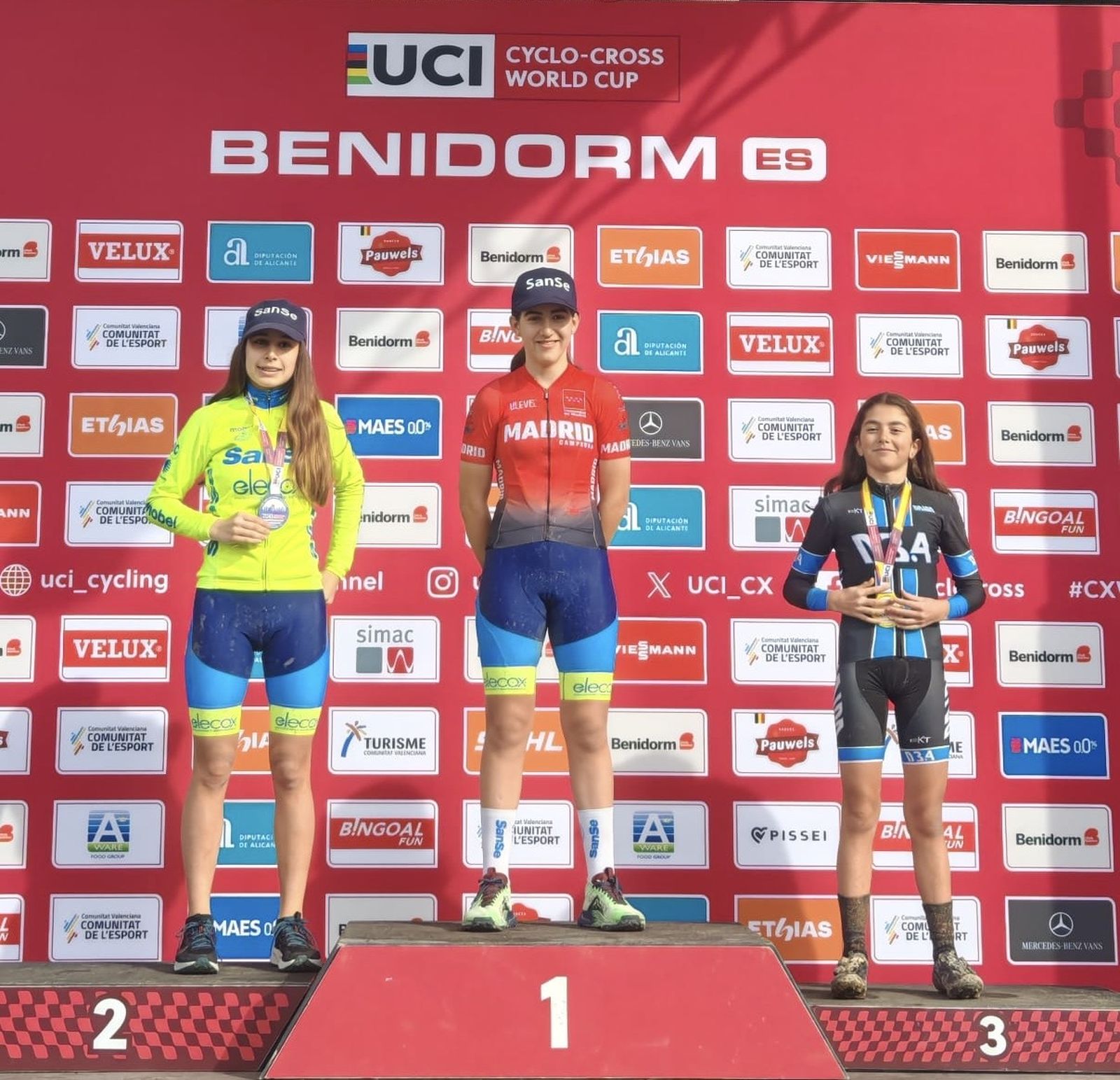 Podium de Daida García en Benidorm