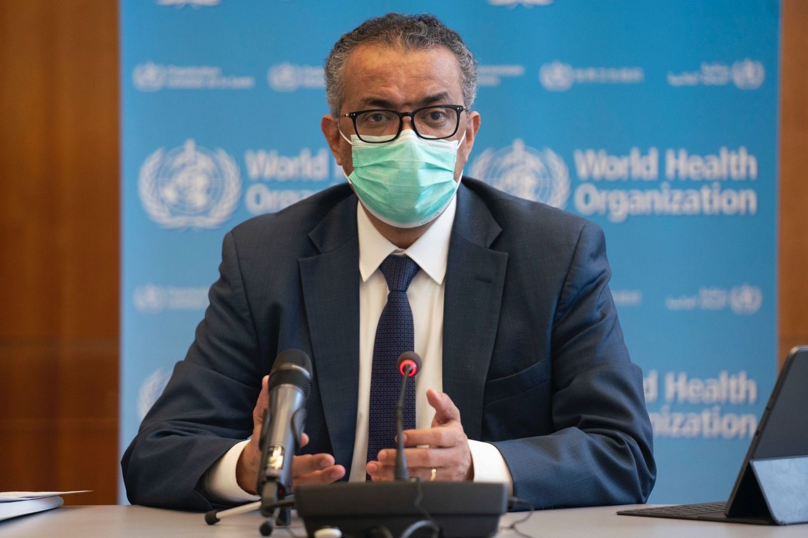 El director general de la Organización Mundial de la Salud (OMS), Tedros Adhanom Ghebreyesus, durante la reunión del Comité de Emergencias de la OMS. En Ginebra (Suiza), a 14 de enero de 2021. El director general de la Organización Mundial de la Salud (OMS), Tedros Adhanom Ghebreyesus, durante la reunión del Comité de Emergencias de la OMS. En Ginebra (Suiza), a 14 de enero de 2021.