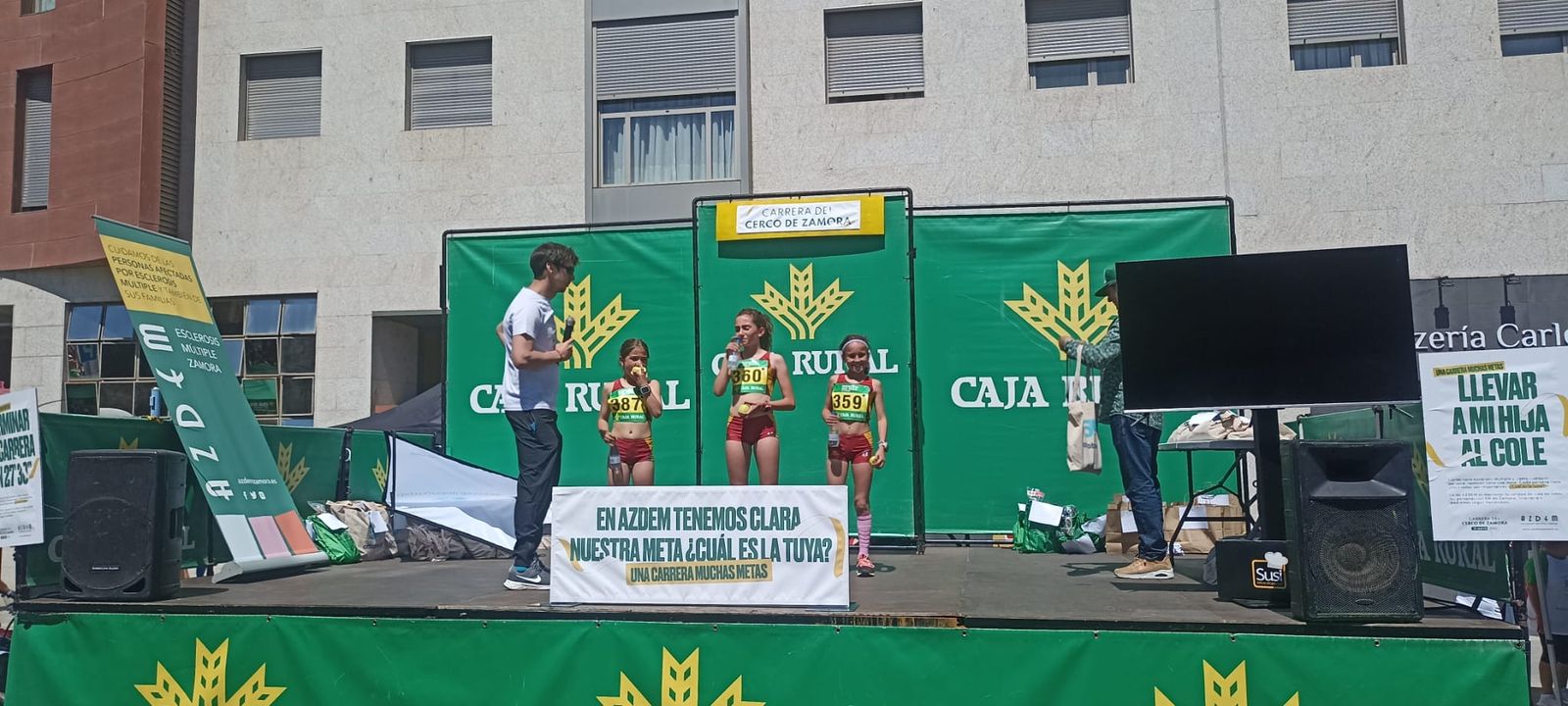 podio sub 12 Carrera Cerco de Zamora podio sub 12 Carrera Cerco de Zamora