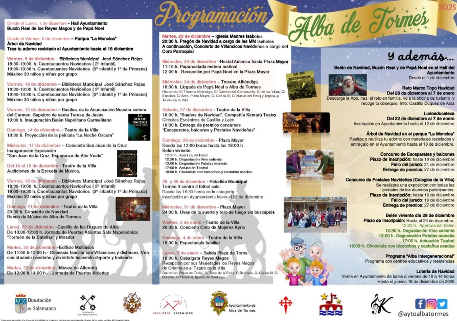 Programación Navidad en Alba de Tormes