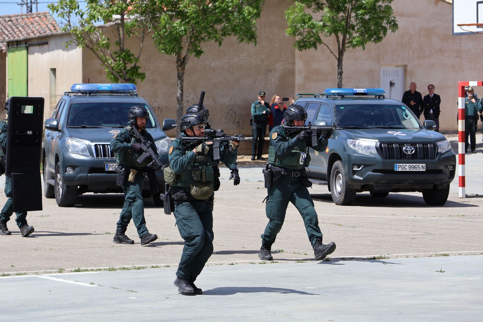 Así se ha vivido el simulacro de ataque terrorista en el colegio de Coreses