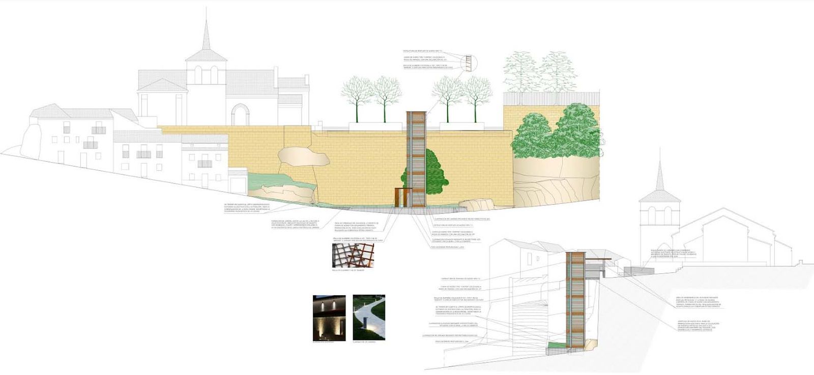 Así sería el ascensor en el mirador de San Cipriano