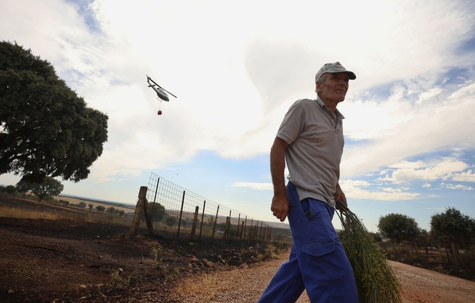 Así ha sido la actución de los Servicios de Extinción para sofocar el incendio en Castillejo de Martín Viejo