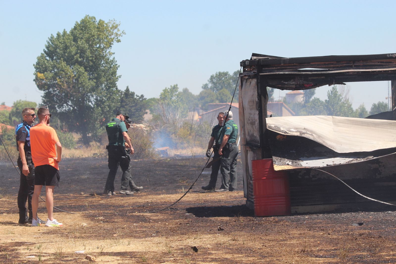 Incendio forestal en la zona de peñas de Santa Marta de Tormes